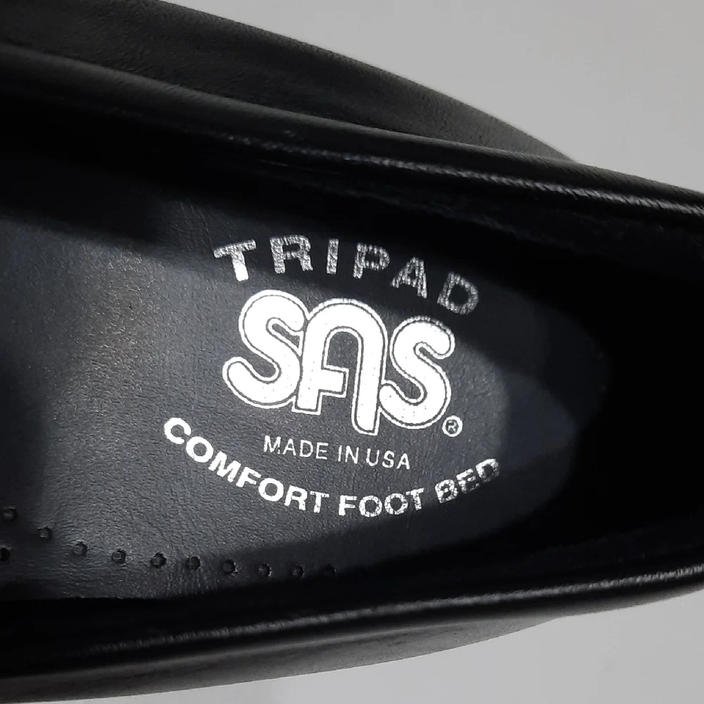 SAS Black Mary Jane Flats - Picture 2 of 11